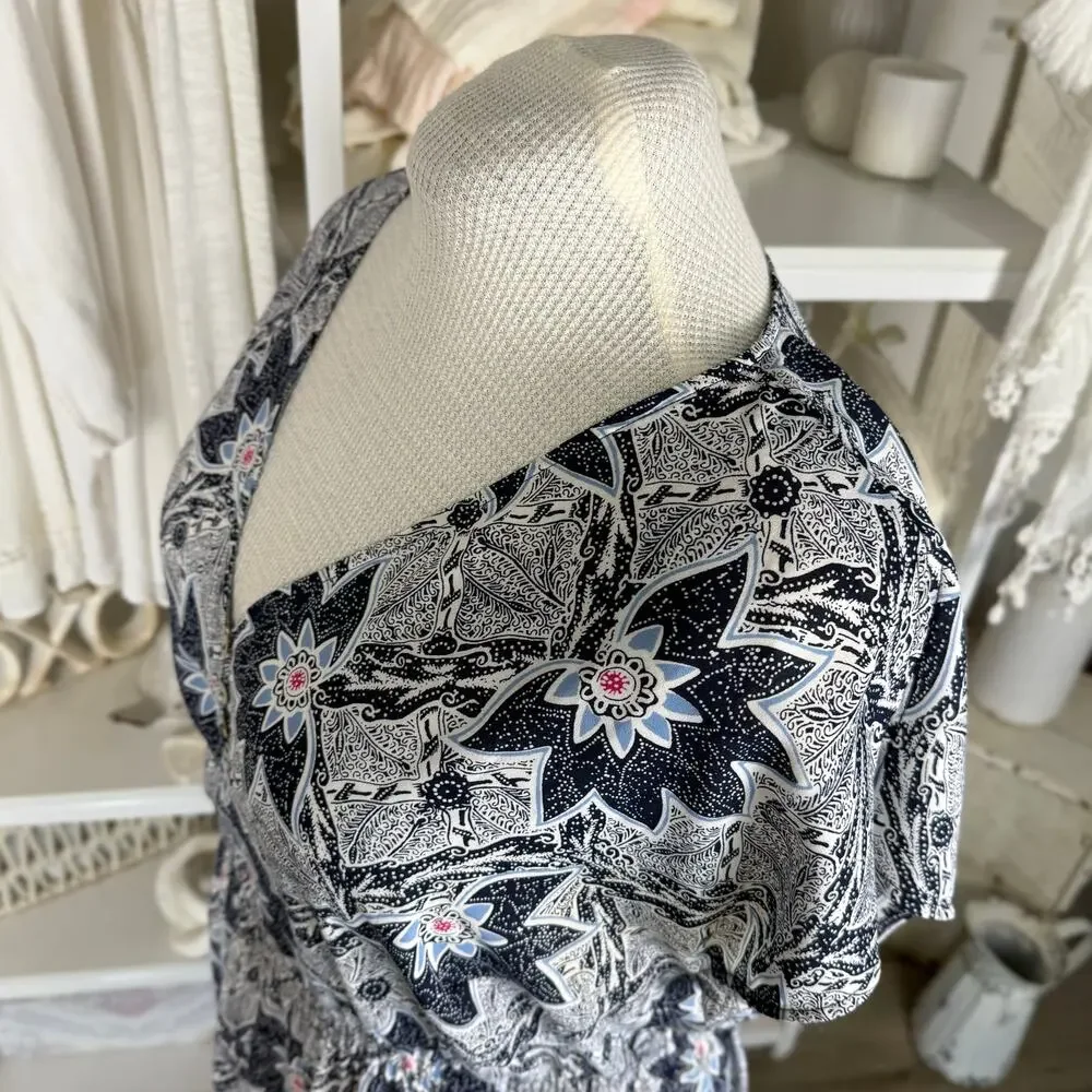 Foxcroft Black and White Floral Maxi Dress - Picture 5 of 9